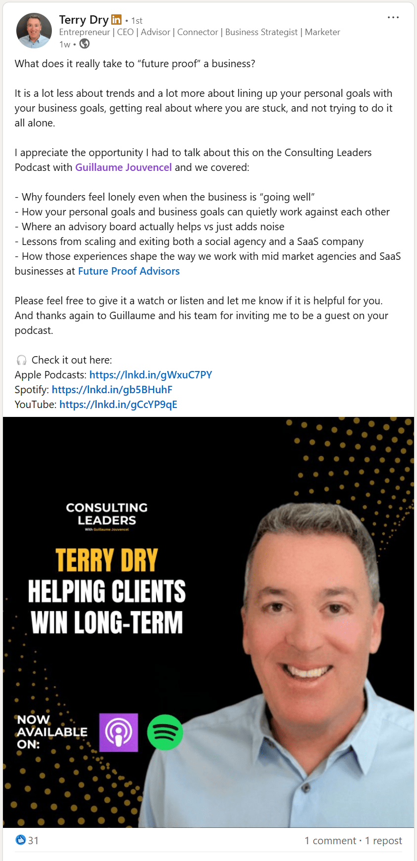 Terry Dry on Consulting Leaders