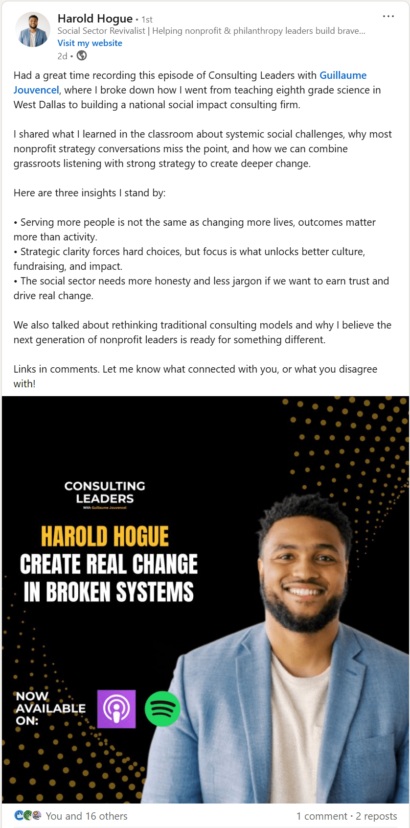 Harold Hogue on Consulting Leaders