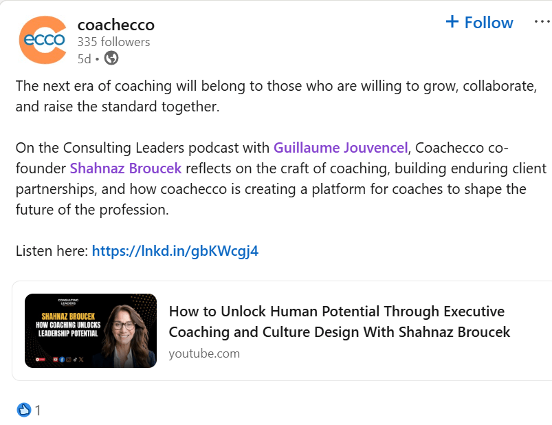 Coachecco on Consulting Leaders