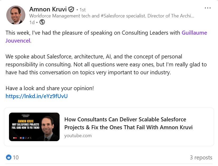 Amnon Kurvi on Consulting Leaders