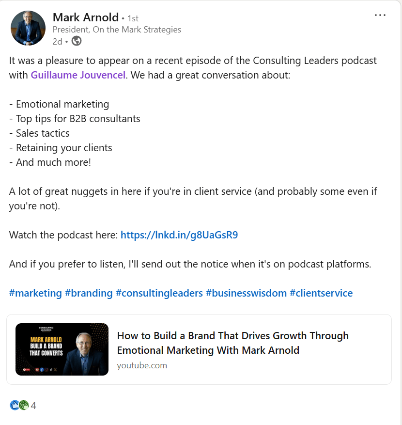 Mark Arnold on Consulting Leaders