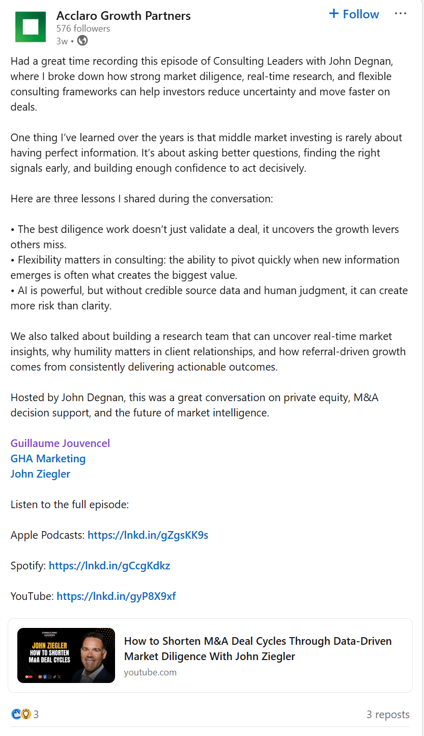 Acclaro Growth Partners on The Principal Podcast