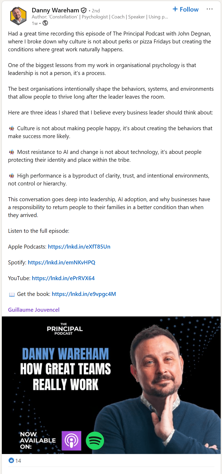 Danny Wareham on The Principal Podcast