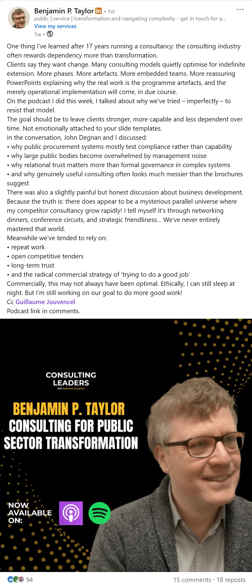 Benjamin Taylor on The Principal Podcast