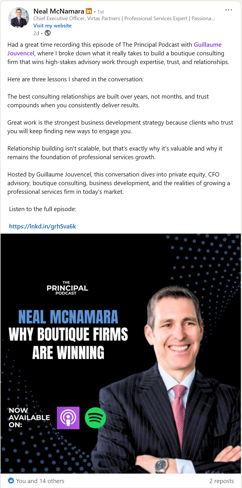 Neal McNamara on The Principal Podcast