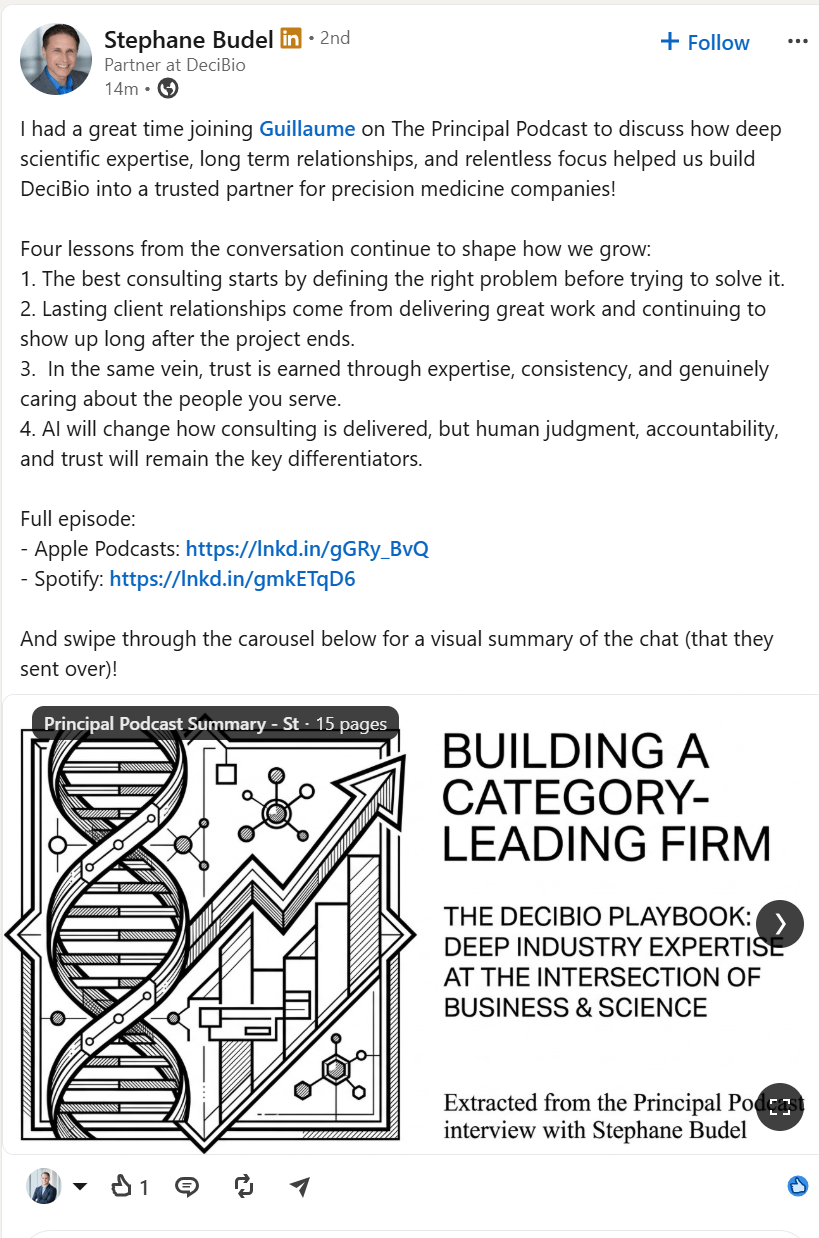 Stephane Budel on The Principal Podcast