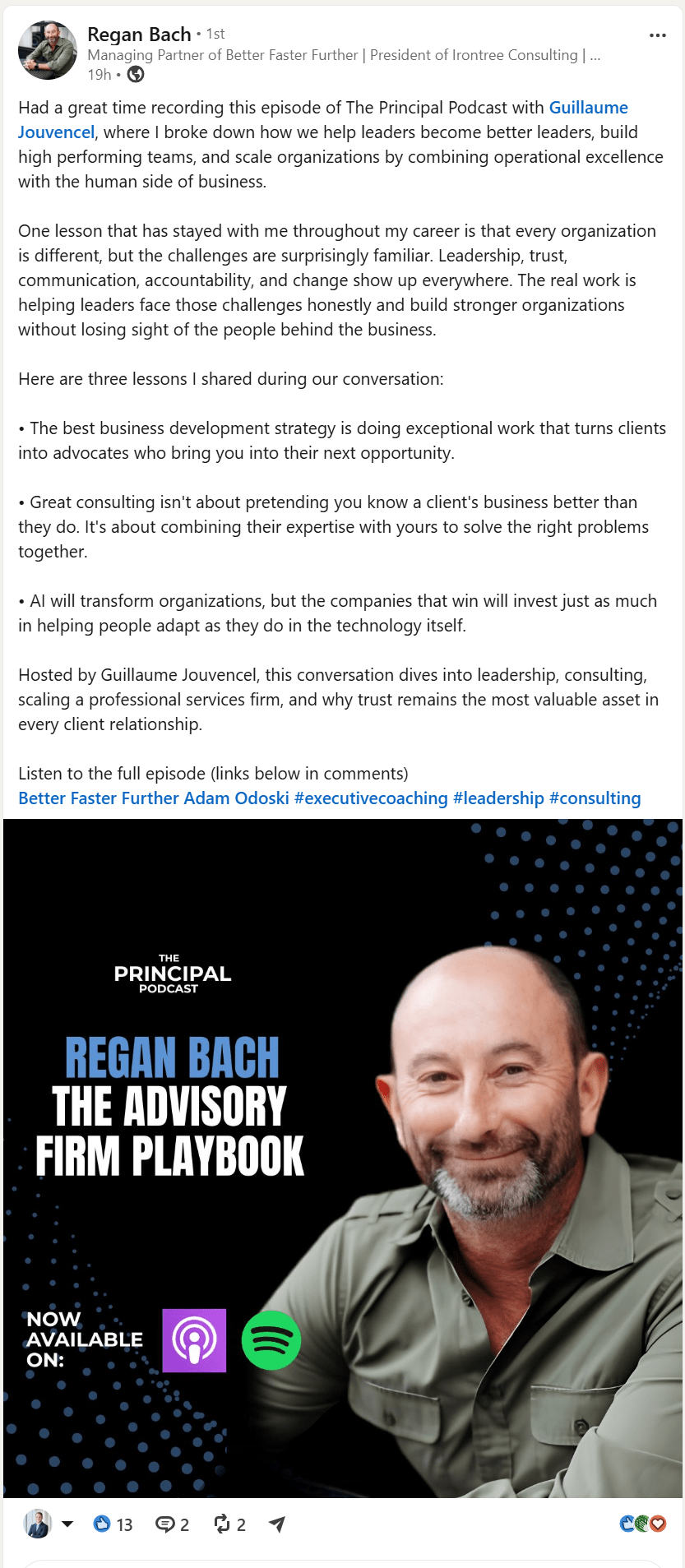 Regan Bach on The Principal Podcast
