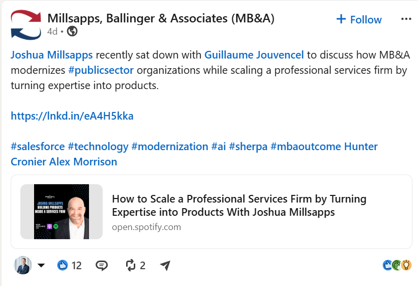 Millsapps, Ballinger & Associates (MB&A) on The Principal Podcast