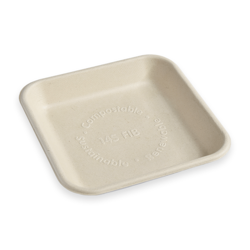 14S Sugarcane Fibre Tray