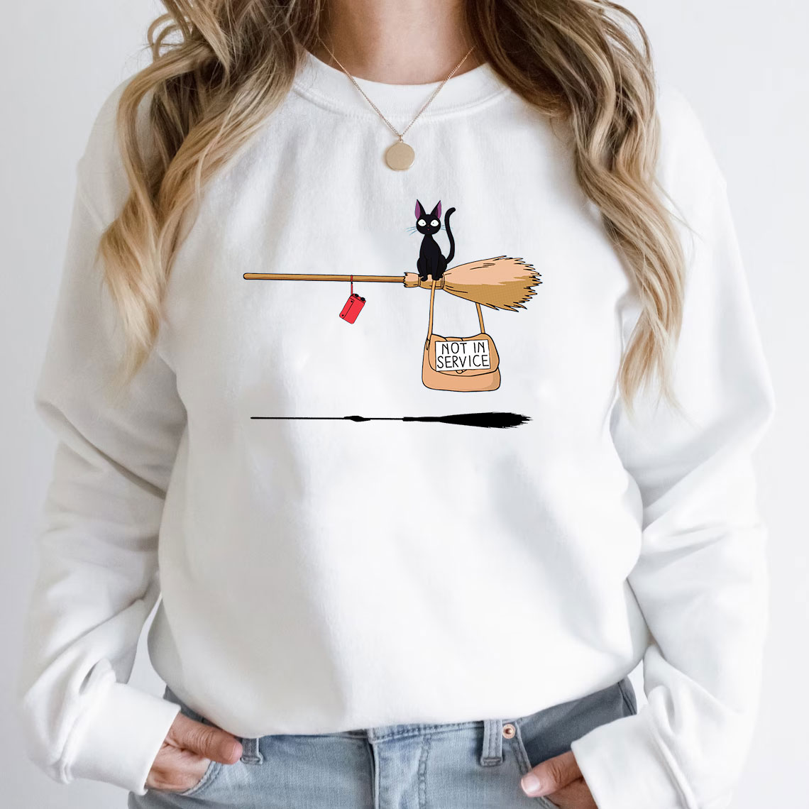 10 Studio Ghibli Sweatshirts You Need to Wear This Season! 3 jiji-not-in-service-sweatshirt