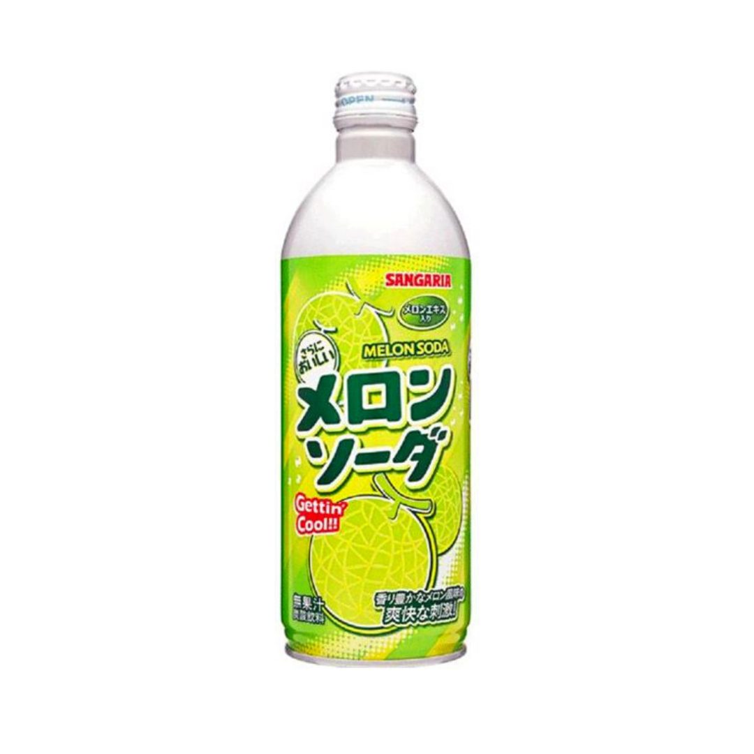 SANGARIA Melon Soda Ramune 500ml GHL Brunei