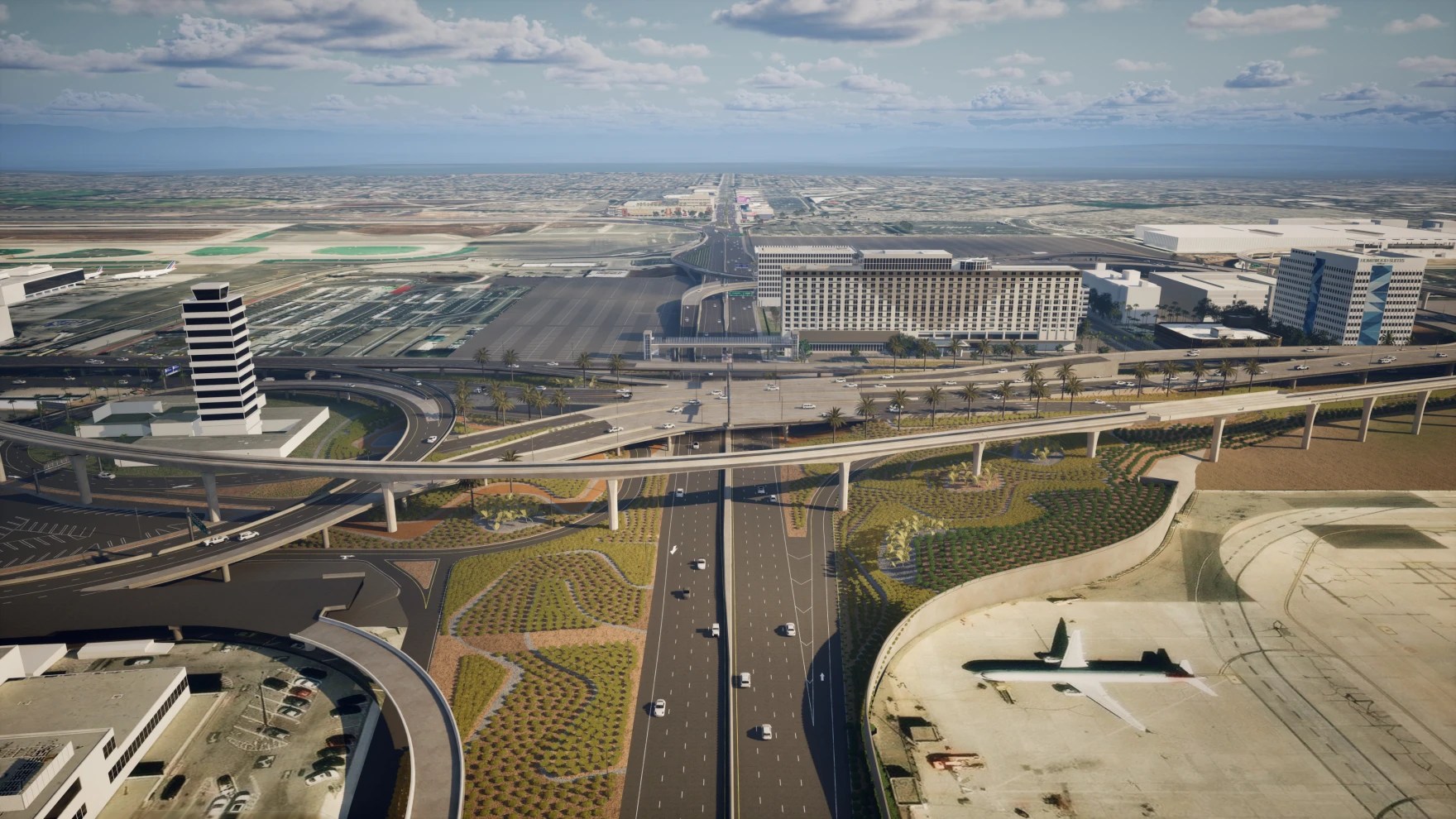 LAX Approves 1 5B Airport Road Plan Despite Public Pushback Artist Rendering Lax Road.webp