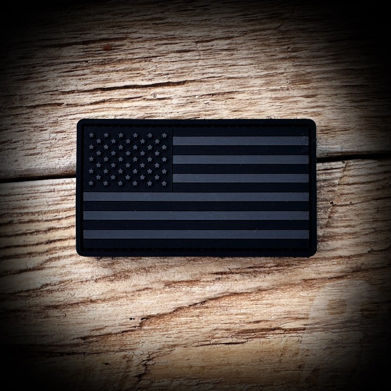 Subdued American Flag Patch - Best Geometric Photos in Mobile