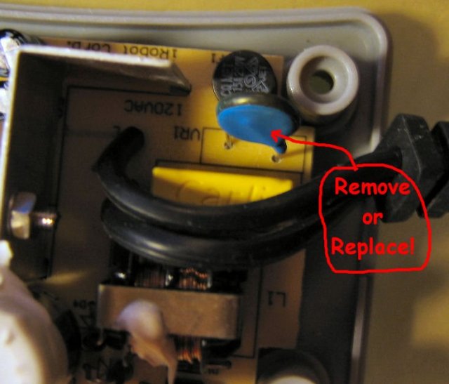 iRobot Roomba second revision power supply with varistor