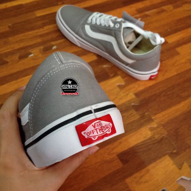 vans oldskool superfake xám made in vietnam