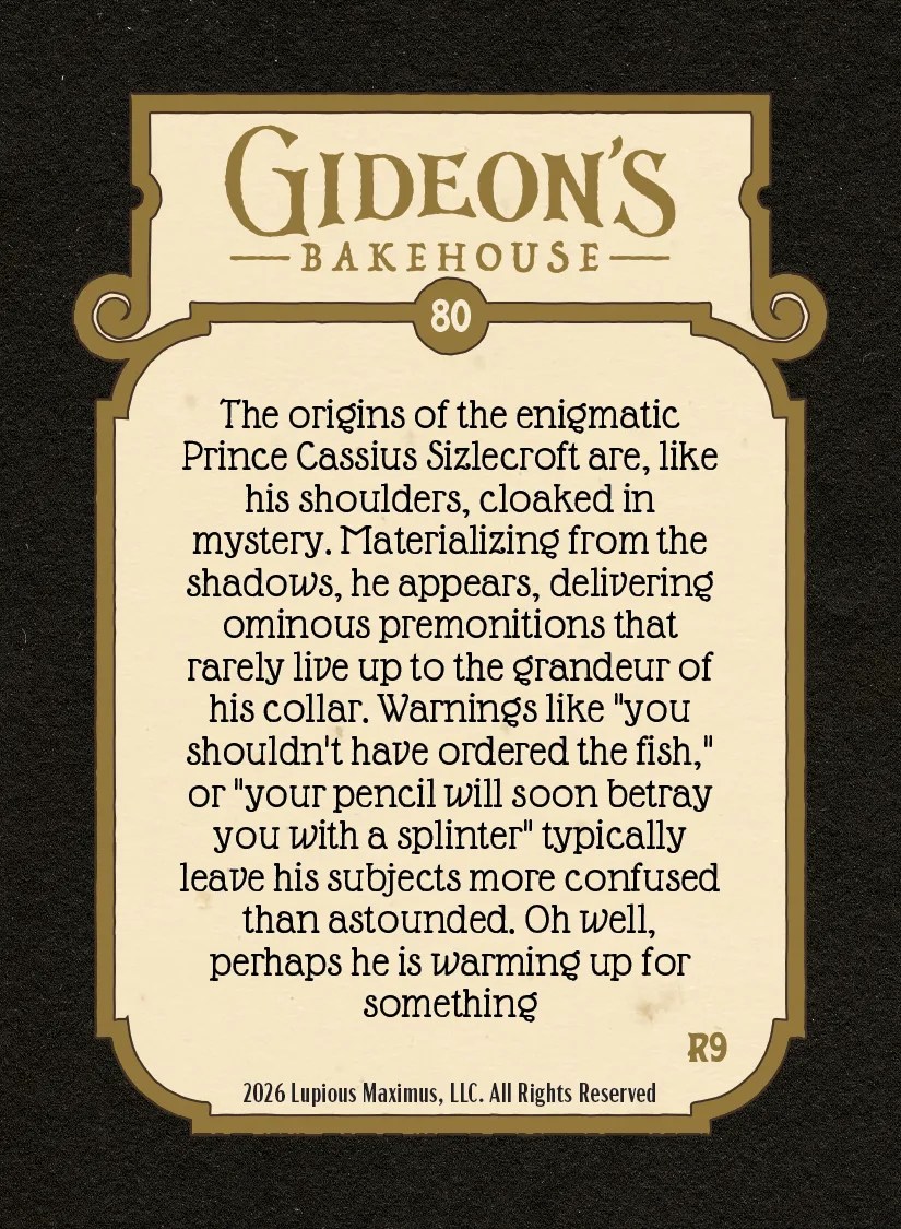 80 Rare Sizlecroft - Back