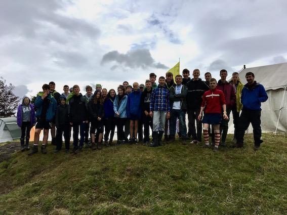 group of Scottish and Ukrainian scouts