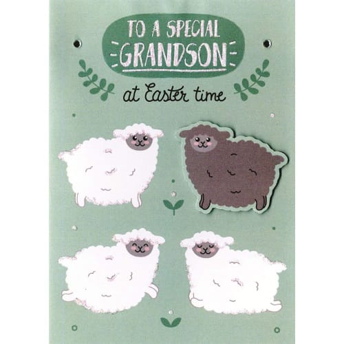 Special Grandson at Easter Card