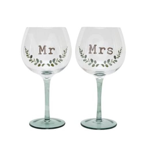 Mr & Mrs Gin Glasses