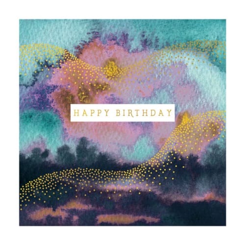 Happy Birthday Watercolour Card