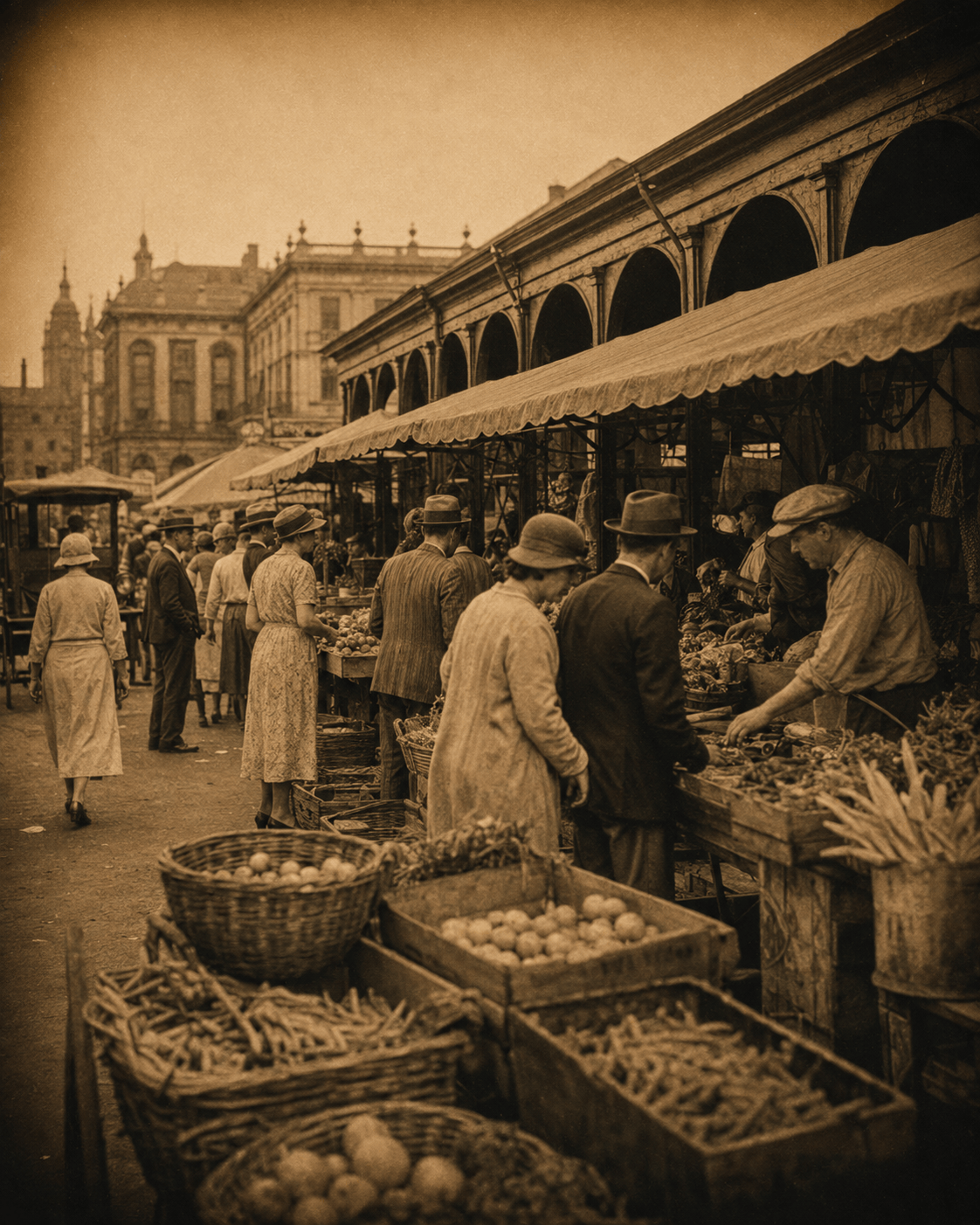 Historic French Market in New Orleans