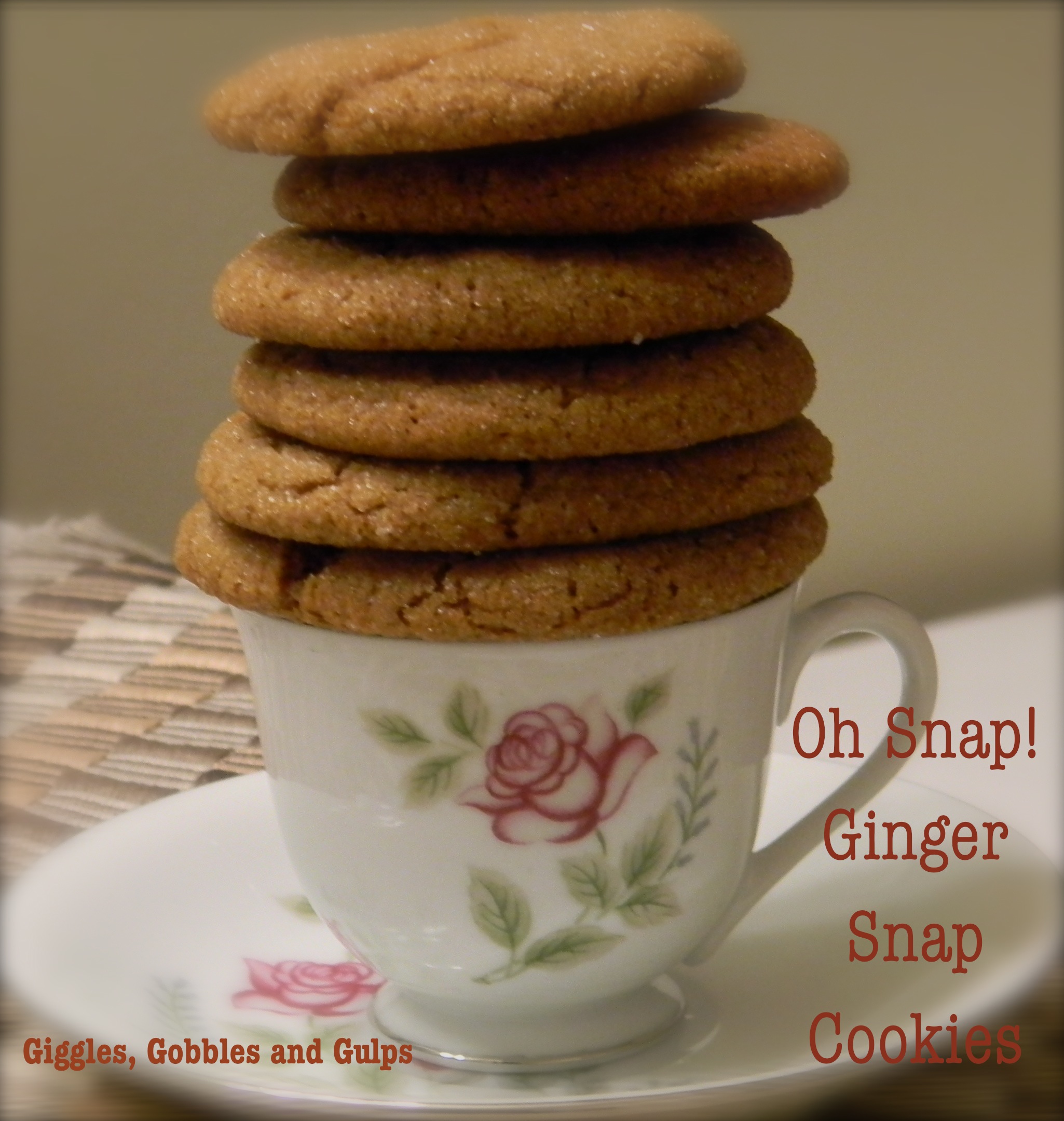 Oh Snap!  Ginger Snap Cookies Made by the Kids