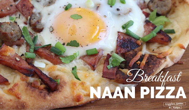 Breakfast Naan Pizza