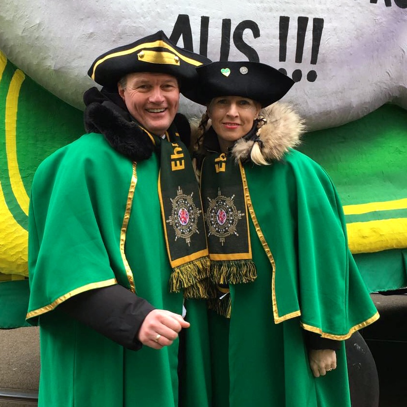 Klaus (der Blaue) und Nadine (die Blaue) heute in grün.