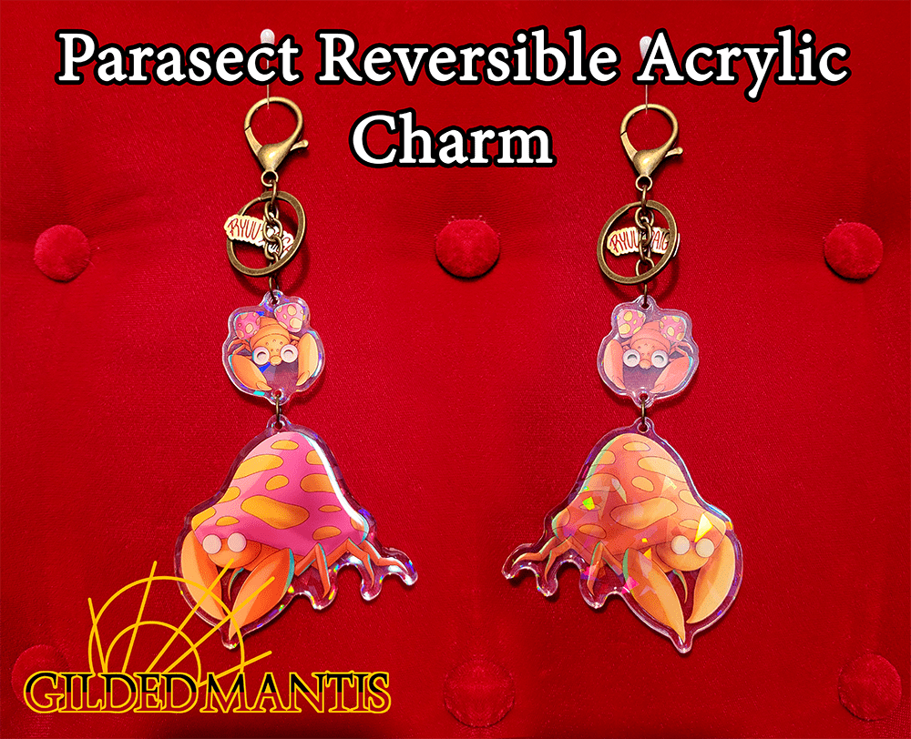Paras | Parasect Bug Pokemon Acrylic Charm