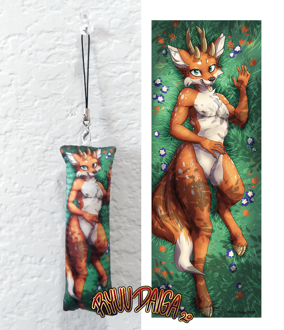 Timooni Fox-Deer Mini Body Pillow
