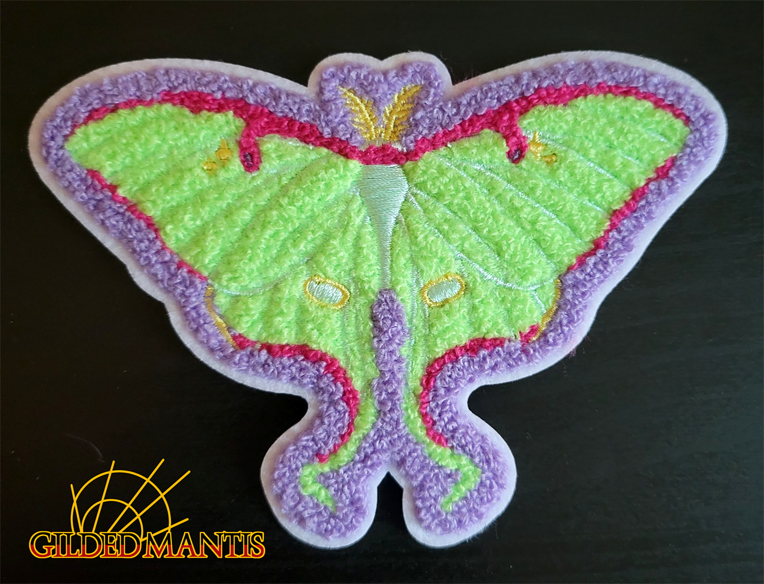 Luna Moth Embroidered Patch