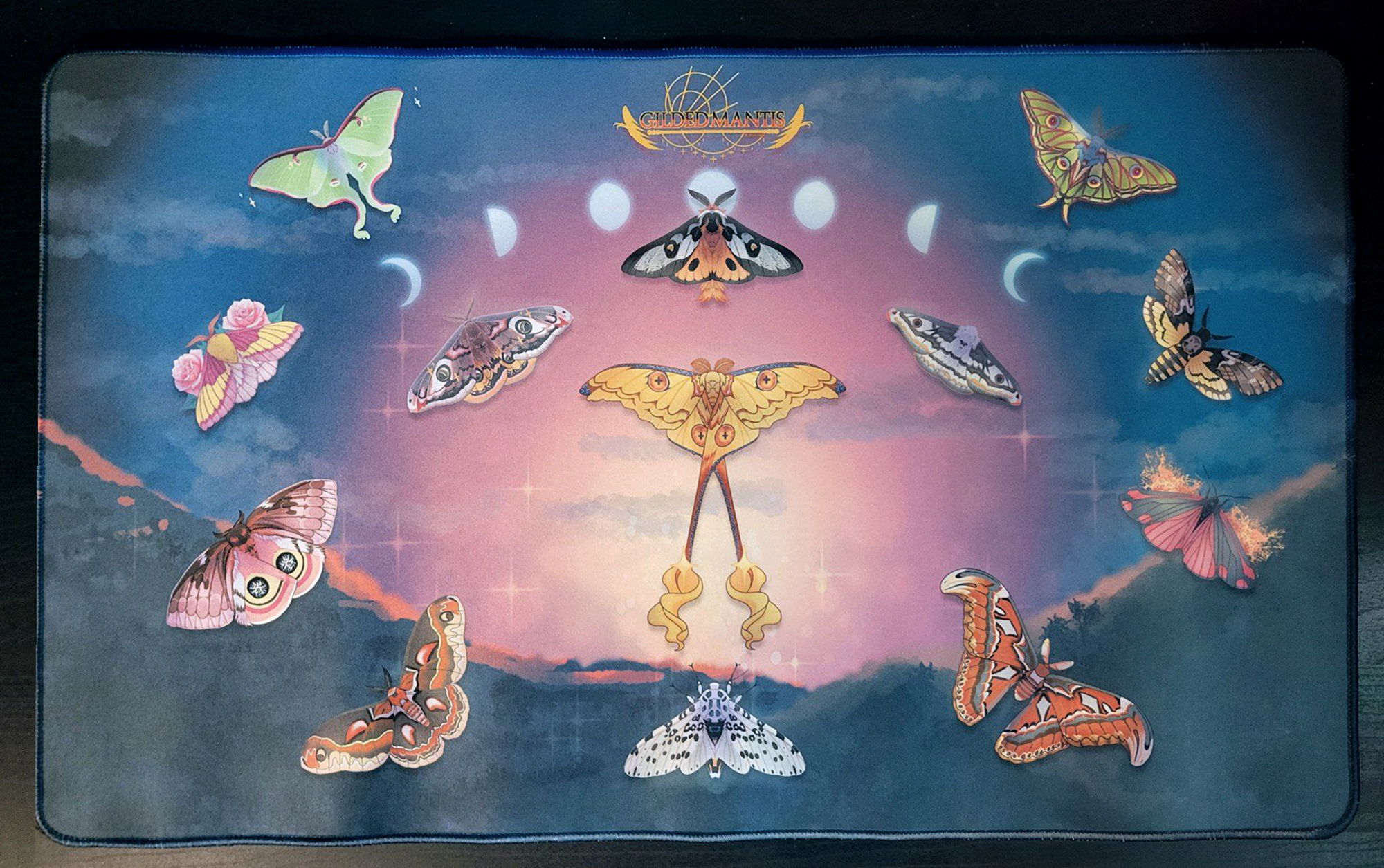 Moth Eclipse Mousepad Playmat