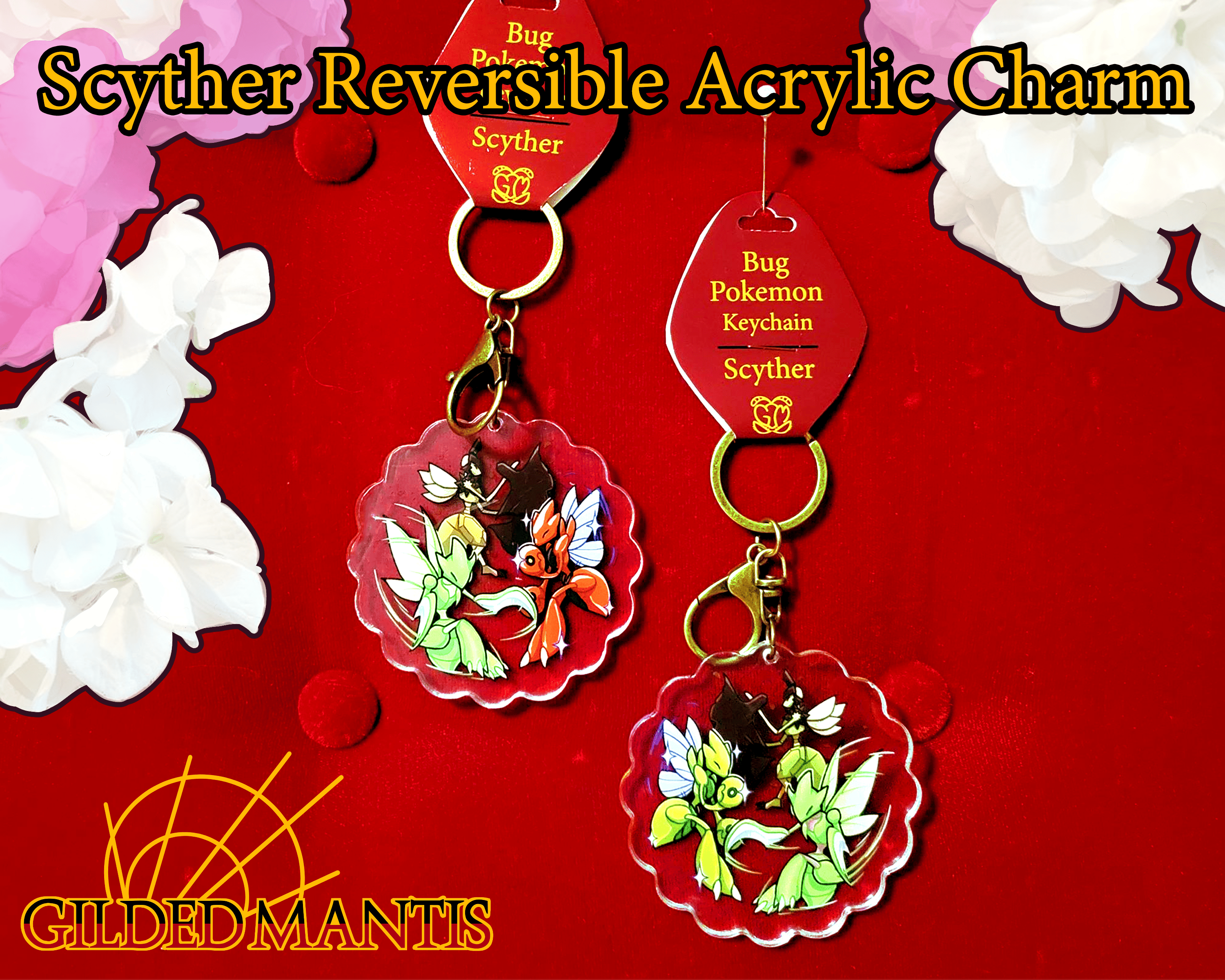Scyther Scizor & Kleavor Acrylic Charm