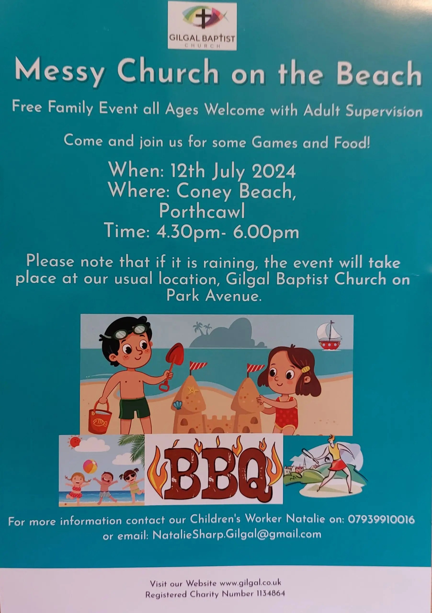 Read more about the article Messy Church on the Beach – 12th July, 4.30-6pm