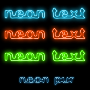 gimp text neon glow effects tutorials effect tutorial cool background flame gimpusers wrap collections