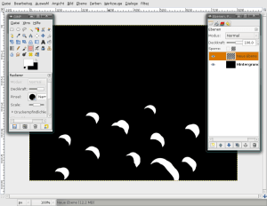 smoke tutorial flames something gimpusers dots tool transparent take delete moon half end parts