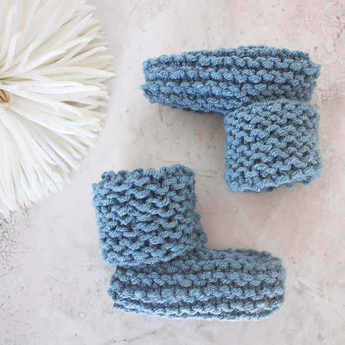 knitted booties for tiny feet