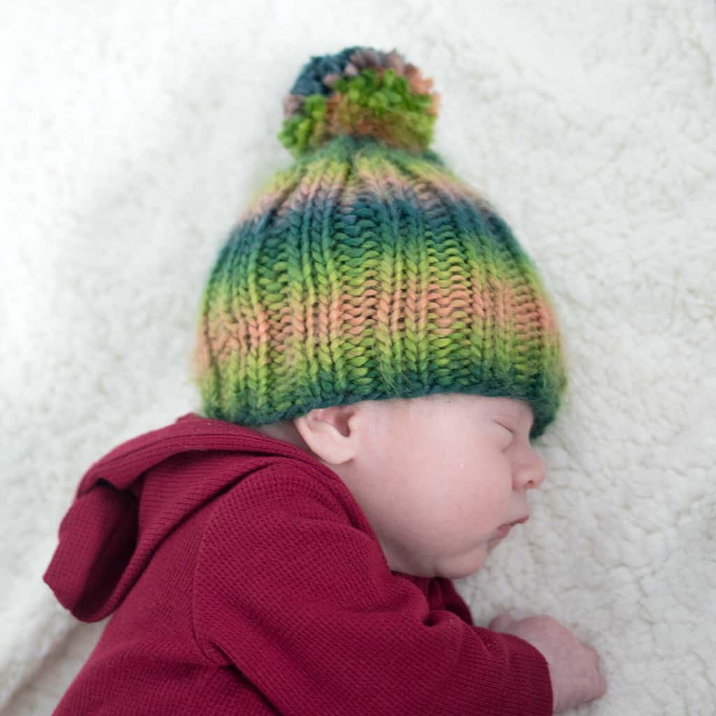 ribbed baby hat
