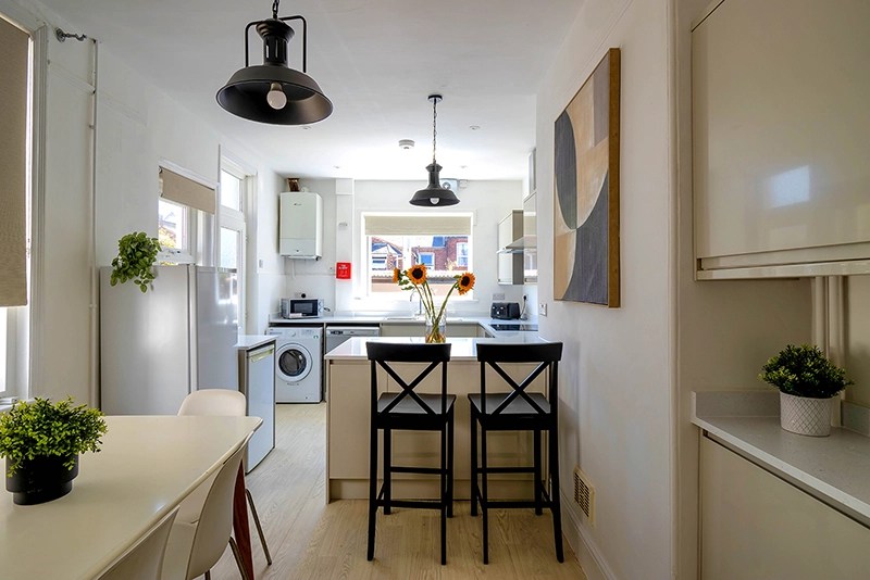 Kitchen at 31 Monks Road, 6 bedroom Exeter student house