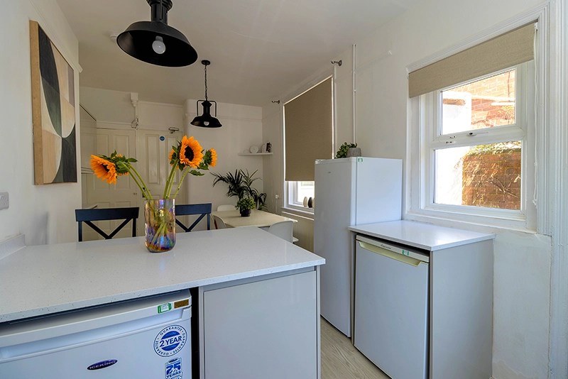 Kitchen at 31 Monks Road, 6 bedroom Exeter student house
