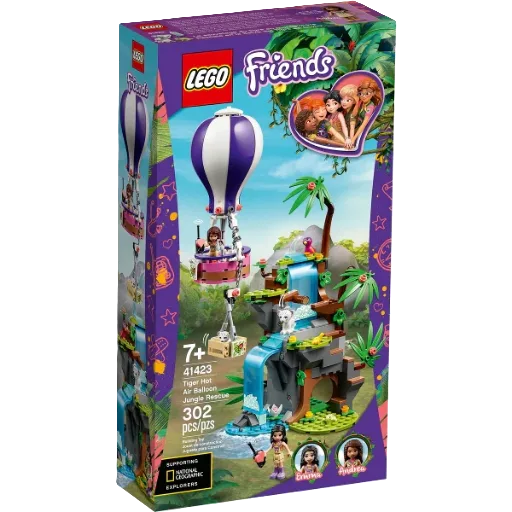 LEGO doos van set 41423 Tijger reddingsactie met luchtballon