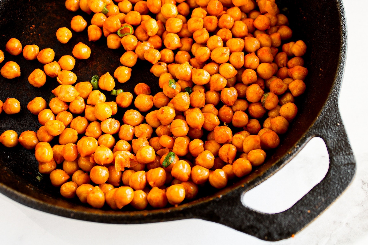 Buffalo Hot Sauce Chickpeas