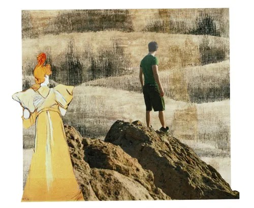 Middle Distance Magazine Collage Collage on Paper 8×10″