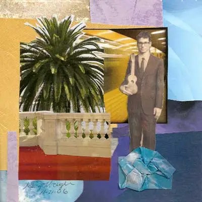 Clouds by Ginger Mayerson Collage on paper 4″x6″
