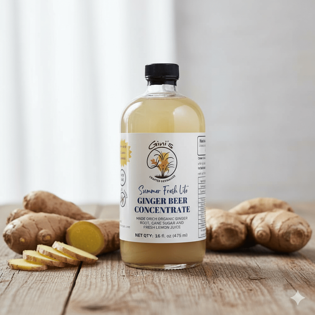 Ginger Beer Syrup– Summer Fresh Lite, 16 fl. oz.
