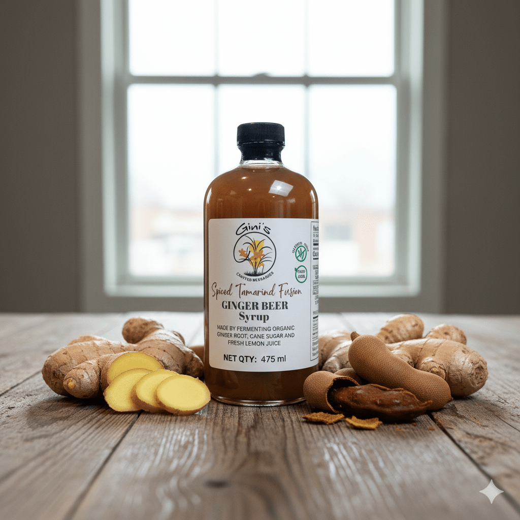 Ginger Beer Syrup – Spiced Tamarind Fusion, 16 fl. oz.