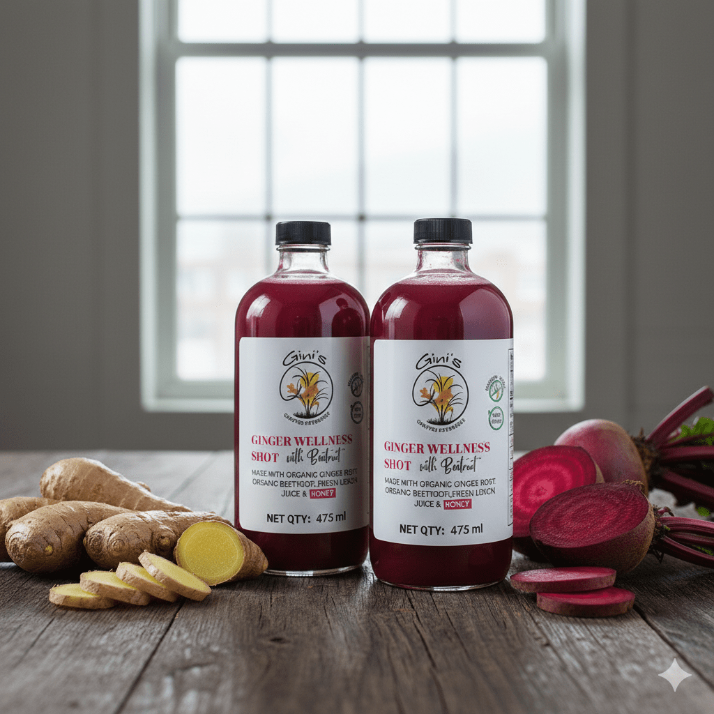 Ginger Wellness Shot With Beetroot, 16 fl. oz. – (2) Bottles