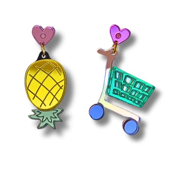 Pendientes Chocolate piña del amor