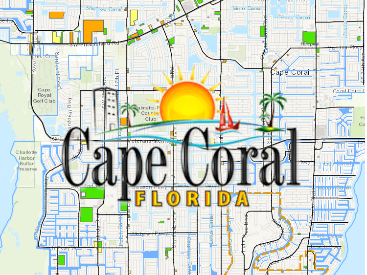 Map Of Cape Coral Florida Fort Myers Map Of Fort Myers Florida Cape CapeCoral EDOProjects 