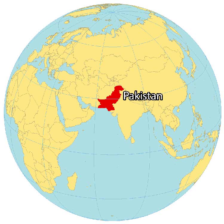 Asia Map Pakistan Pakistan World Map 
